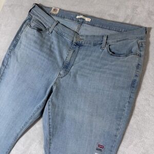 Levi's Classic Bootcut Jeans Women 24W Light Blue Denim Stretch Mid Rise Zip Fly